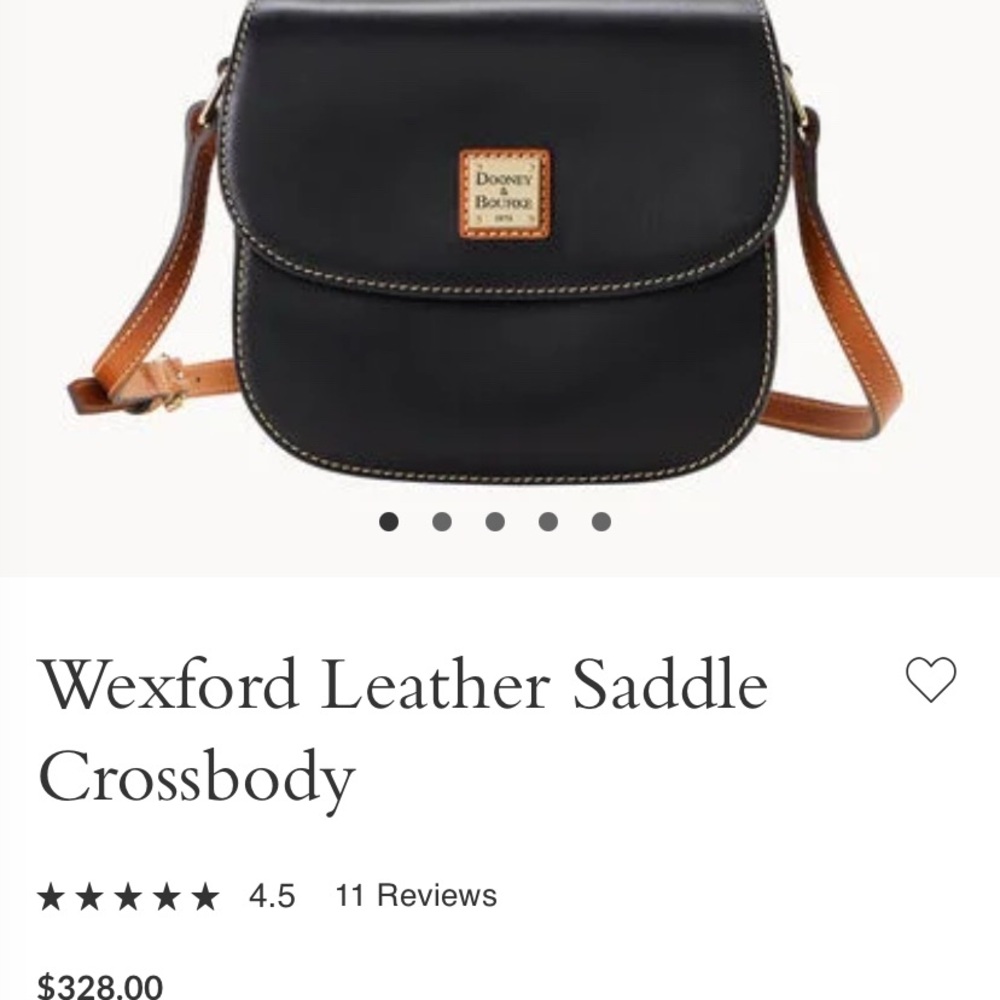 Dooney & Bourke Black Leather Crossbody Bag - Picture 12 of 12